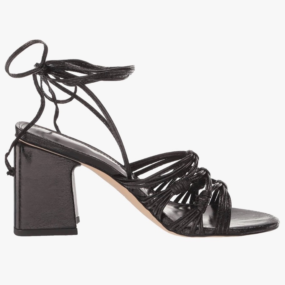 Circus by Sam Edelman Women's Size 8.5 Oriana Black NWOB Block Heel 3" Tie-Up